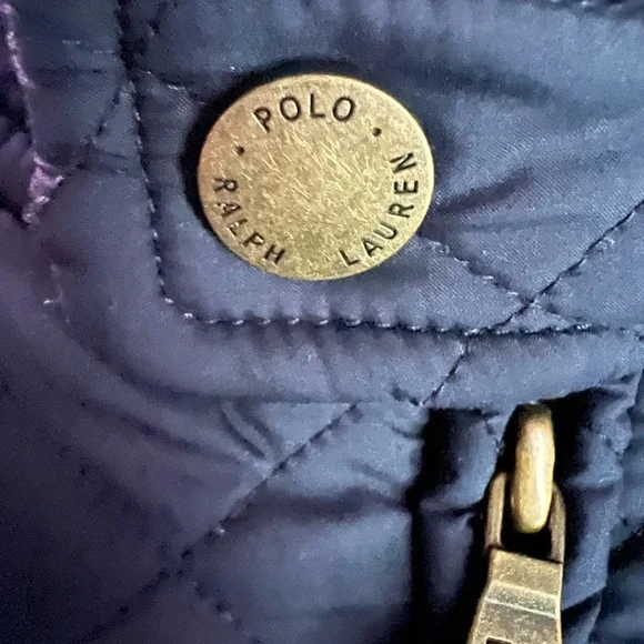 Ralph Lauren Blue Navy -Utility Jacket with Quilted Design Size 16 Girls - Picture 6 of 11
